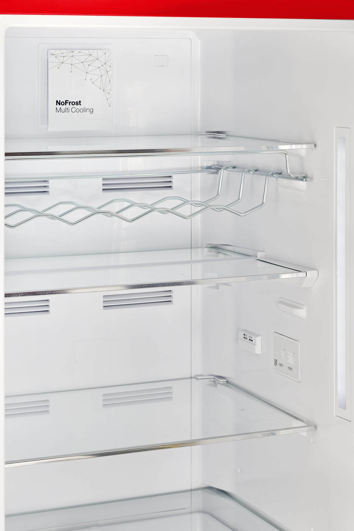 Classic Retro 12 cu. ft. Bottom Freezer Refrigerator in Candy Apple Red