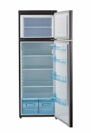 Unique 370Litre Black 12/24 DC Refrigerator/Freezer