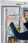 Classic Retro 36-inch 21.4 cu. ft. Frost Free French Door Counter Depth Refrigerator with Built-In Ice Maker in Marshmallow White - ENERGY STAR®