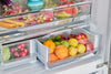 Classic Retro 36-inch 21.4 cu. ft. Frost Free French Door Counter Depth Refrigerator with Built-In Ice Maker in Marshmallow White - ENERGY STAR®