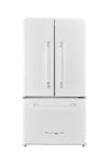 Classic Retro 36-inch 21.4 cu. ft. Frost Free French Door Counter Depth Refrigerator with Built-In Ice Maker in Marshmallow White - ENERGY STAR®