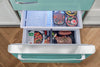 Classic Retro 30 in 17.7 cu. ft. Frost Free Retro Bottom Freezer Refrigerator in Ocean Mist Turquoise, ENERGY STAR