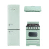 Classic Retro 24-inch 500 CFM Ducted Under Cabinet Range Hood with LED Lighting in Summer Mint Green