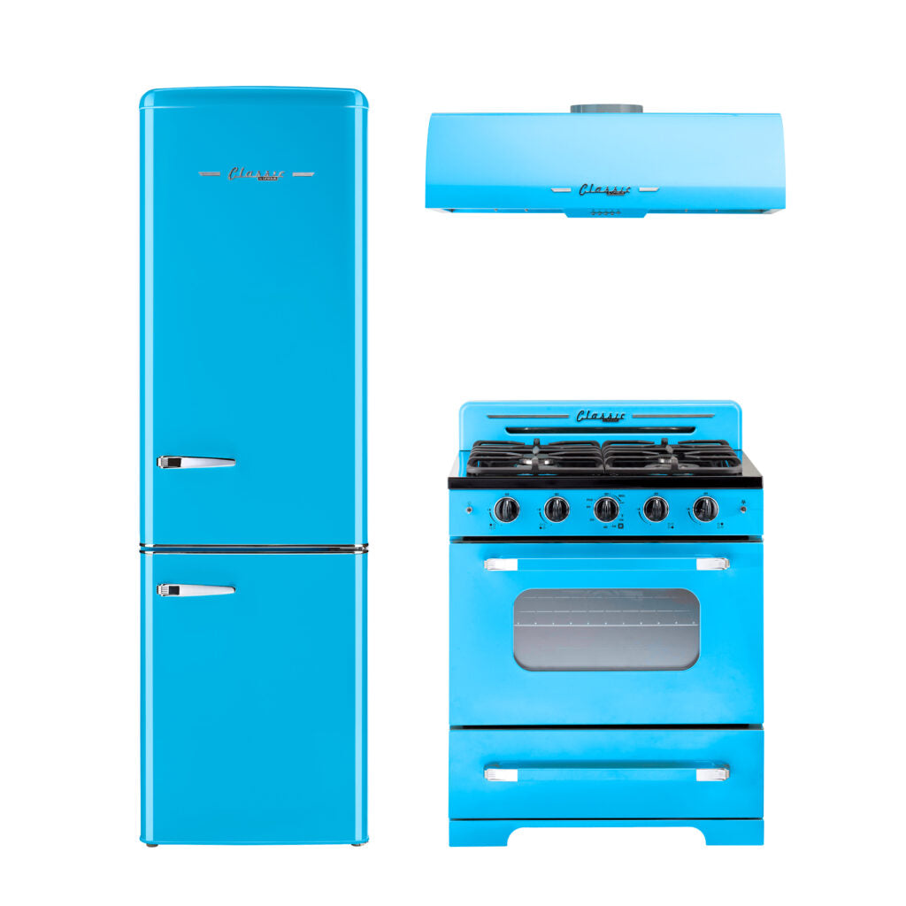 Unique 30' Classic Retro Robin Egg Blue Range Hood