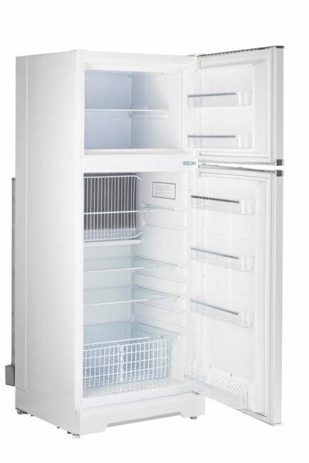 Unique 14 cu/ft Classic Retro Marshmallow White Propane Refrigerator Standard Model