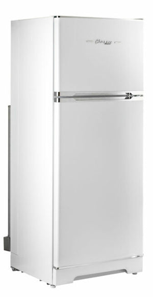 Off-Grid Classic Retro 27-inch 14 cu. ft. Retro Propane Top Freezer Refrigerator with CO Alarming Device in Marshmallow White