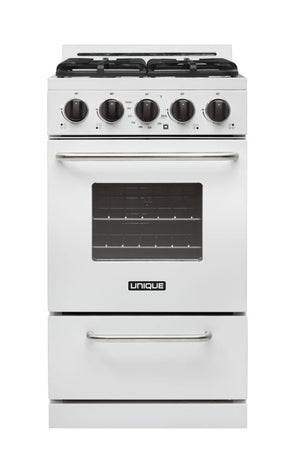 Unique Classic 20' White Off Grid Propane Range