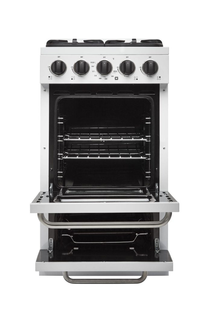 Unique Classic 20' White Off Grid Propane Range