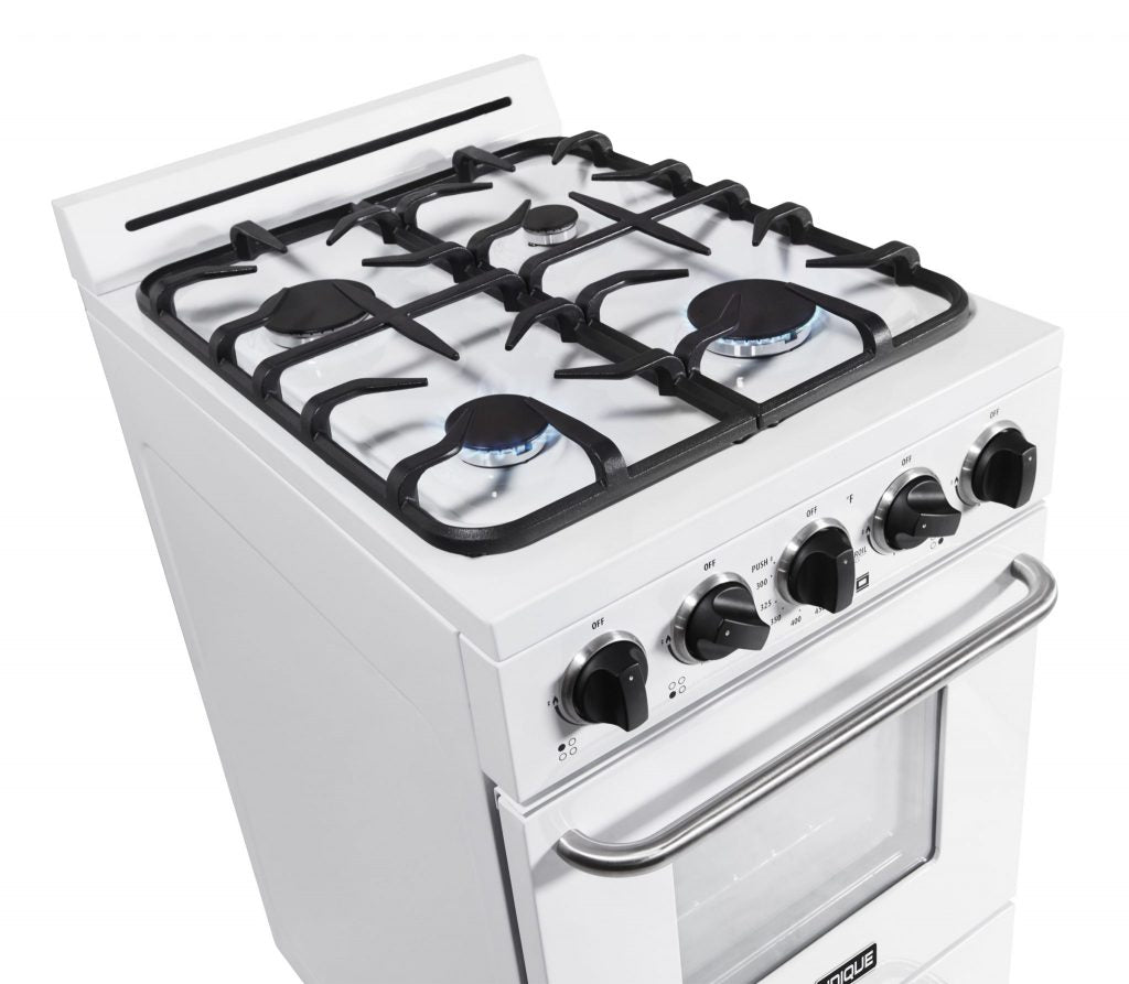 Unique Classic 20' White Off Grid Propane Range