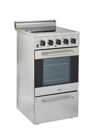 Prestige 20-inch 1.6 cu. ft. Electric Range with Convection Oven in Stainless Steel