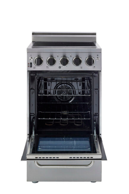 Unique Prestige 20' Stainless Steel Electric Ceramic Top with Electronic ignition