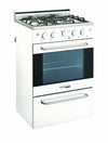 Unique Prestige 20" White Convection Gas Range, Electronic Ignition