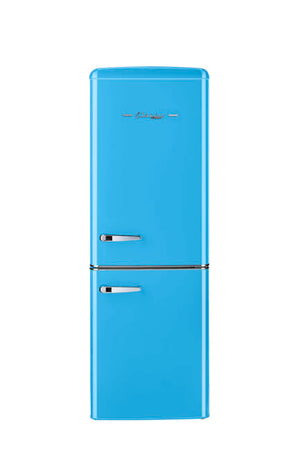Classic Retro 21.6 in. 7 cu. ft. Retro Bottom Freezer Refrigerator in Robin Egg Blue, ENERGY STAR