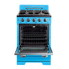 Cuisinière à gaz Classic Rétro avec four à convection, 24 po, 2,9 pi3, Robin Egg Blue
