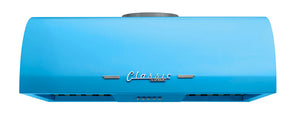 Classic Retro 24-inch 500 CFM Ducted Under Cabinet Range Hood with LED Lighting in Robin Egg Blue