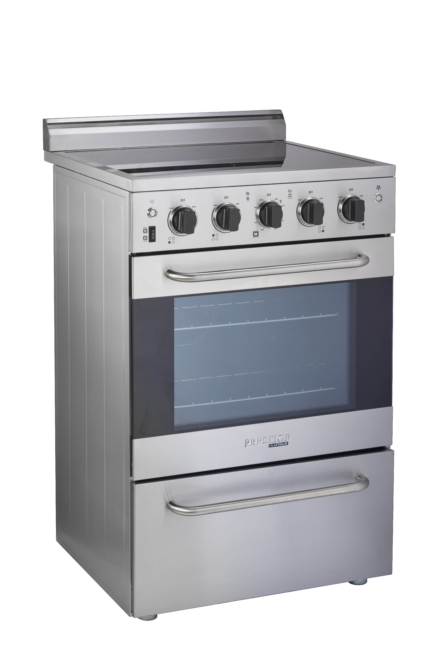 Unique Prestige 24' Stainless Steel Electric Ceramic Top with Electronic ignition