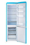 Classic Retro 21.6 in. 8.7 cu. ft. Retro Bottom Freezer Refrigerator in Robin Egg Blue, ENERGY STAR