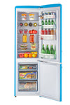 Classic Retro 21.6 in. 8.7 cu. ft. Retro Bottom Freezer Refrigerator in Robin Egg Blue, ENERGY STAR