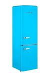 Classic Retro 21.6 in. 8.7 cu. ft. Retro Bottom Freezer Refrigerator in Robin Egg Blue, ENERGY STAR