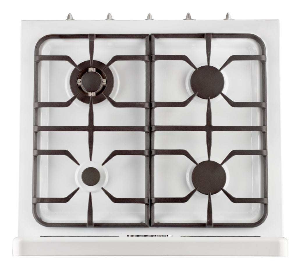 Unique 30' Classic Retro Marshmallow White Offgrid Range with Large Power burner