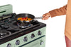 Unique 30' Classic Retro Summer Mint Green Offgrid Range with Large Power burner