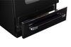 Cuisinière à gaz Classic Rétro avec four à convection, 30 po, 3,9 pi3, Midnight Black