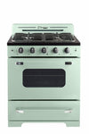 Cuisinière à gaz Classic Rétro avec four à convection, 30 po, 3,9 pi3, Summer Mint Green