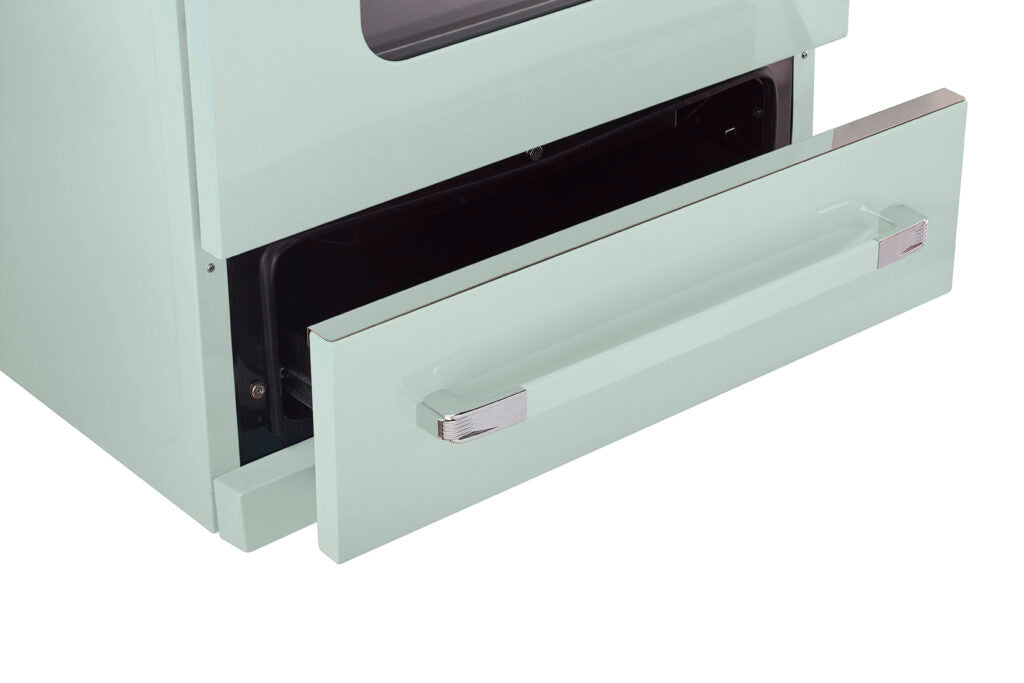 Cuisinière à gaz Classic Rétro avec four à convection, 30 po, 3,9 pi3, Summer Mint Green