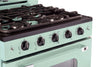 Cuisinière à gaz Classic Rétro avec four à convection, 30 po, 3,9 pi3, Summer Mint Green
