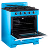 Cuisinière à gaz Classic Rétro avec four à convection, 30 po, 3,9 pi3, Robin Egg Blue