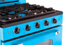 Cuisinière à gaz Classic Rétro avec four à convection, 30 po, 3,9 pi3, Robin Egg Blue