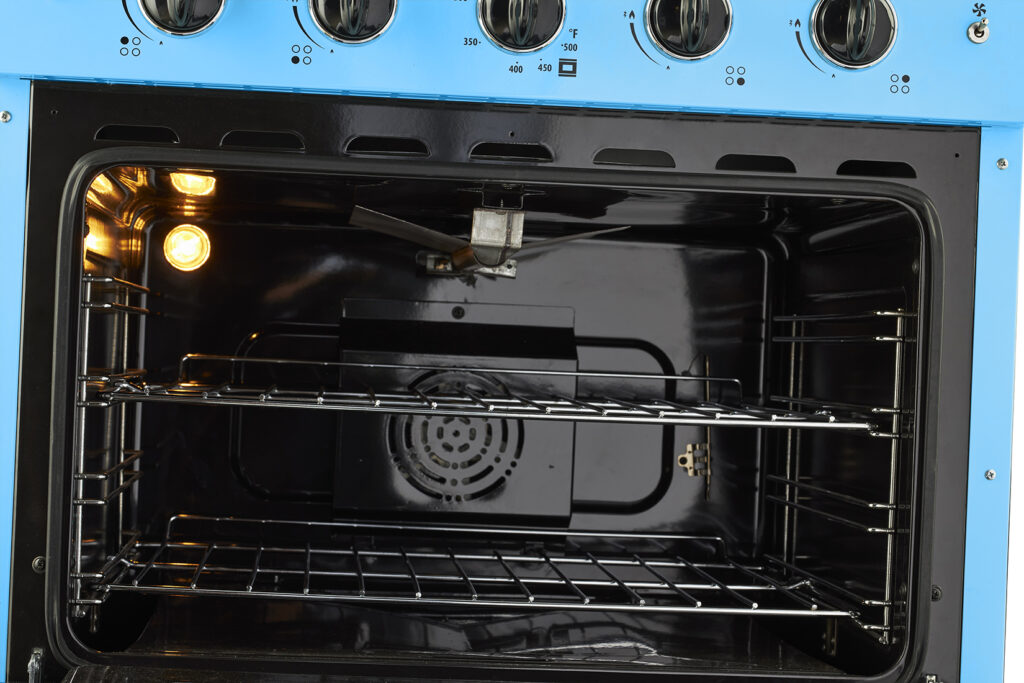 Cuisinière à gaz Classic Rétro avec four à convection, 30 po, 3,9 pi3, Robin Egg Blue