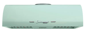 Classic Retro 30-inch 700 CFM Ducted Under Cabinet Range Hood with LED Lighting in Summer Mint Green