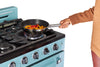 Cuisinière à gaz Classic Rétro avec four à convection, 30 po, 3,9 pi3, Ocean Mist Turquoise
