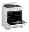 Cuisinière à gaz Classic Rétro avec four à convection, 30 po, 3,9 pi3, Marshmallow White