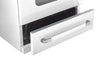 Cuisinière à gaz Classic Rétro avec four à convection, 30 po, 3,9 pi3, Marshmallow White