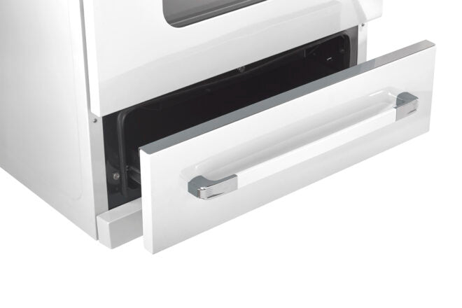 Cuisinière à gaz Classic Rétro avec four à convection, 30 po, 3,9 pi3, Marshmallow White