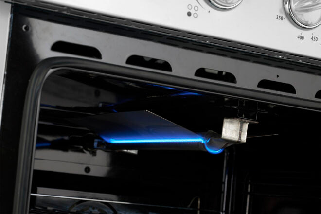 Cuisinière à gaz Classic Rétro avec four à convection, 30 po, 3,9 pi3, Marshmallow White