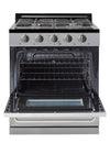 Cuisinière au propane hors réseau unique en acier inoxydable de 30 pi Classic