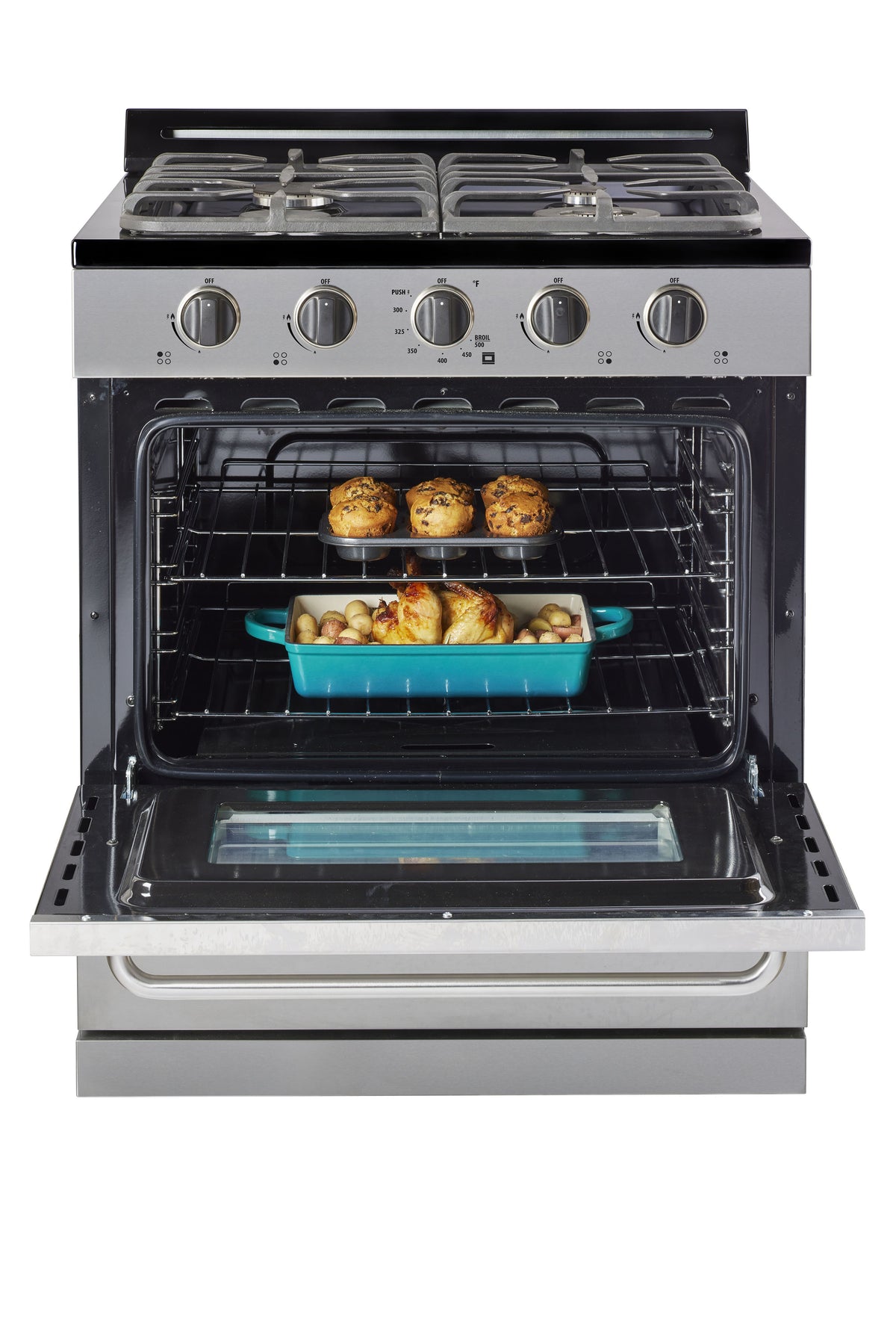 Cuisinière au propane hors réseau unique en acier inoxydable de 30 pi Classic