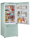 Classic Retro 30 in 17.7 cu. ft. Frost Free Retro Bottom Freezer Refrigerator in Summer Mint Green, ENERGY STAR