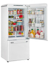 Classic Retro 30 in 17.7 cu. ft. Frost Free Retro Bottom Freezer Refrigerator in Marshmallow White, ENERGY STAR