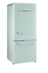 Classic Retro 30 in 17.7 cu. ft. Frost Free Retro Bottom Freezer Refrigerator in Summer Mint Green, ENERGY STAR