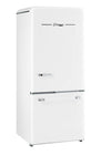 Classic Retro 30 in 17.7 cu. ft. Frost Free Retro Bottom Freezer Refrigerator in Marshmallow White, ENERGY STAR