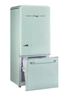 Classic Retro 30 in 17.7 cu. ft. Frost Free Retro Bottom Freezer Refrigerator in Summer Mint Green, ENERGY STAR