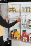 Classic Retro 30 in 17.7 cu. ft. Frost Free Retro Bottom Freezer Refrigerator in Midnight Black, ENERGY STAR