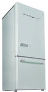 Classic Retro 30 in 17.7 cu. ft. Frost Free Retro Bottom Freezer Refrigerator in Summer Mint Green, ENERGY STAR
