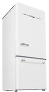 Classic Retro 30 in 17.7 cu. ft. Frost Free Retro Bottom Freezer Refrigerator in Marshmallow White, ENERGY STAR