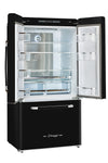 Classic Retro 36-inch 21.4 cu. ft. Frost Free French Door Counter Depth Refrigerator with Built-In Ice Maker in Midnight Black, ENERGY STAR®