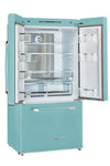 Unique 595Litre Ocean Mist Turquoise French Door Refrigerator
